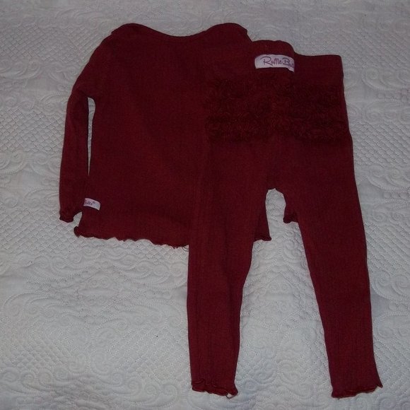 Ruffle Butts Girls 2 Piece Pajama Set - 12 to 18 months - Picture 2 of 3